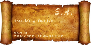 Skultéty Adrián névjegykártya